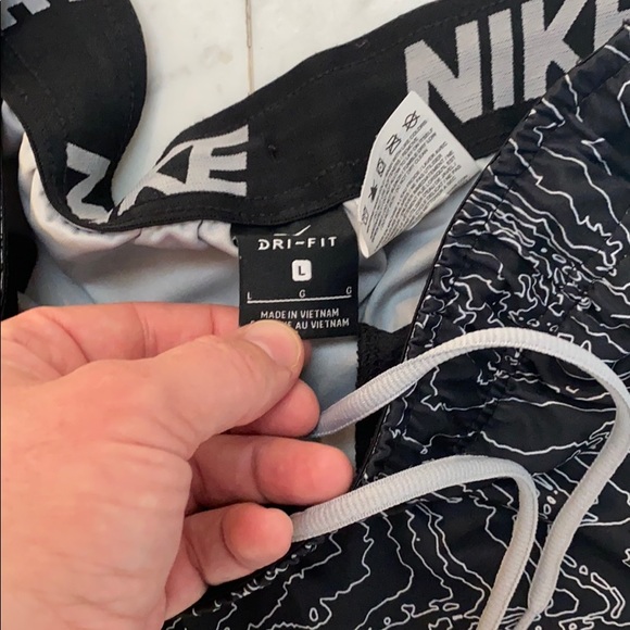 Nike Dri Fit Shorts.  Unique print. - Picture 2 of 4